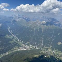 Flugwegposition um 14:48:42: Aufgenommen in der Nähe von Sterzing, Autonome Provinz Bozen - Südtirol, Italien in 3024 Meter